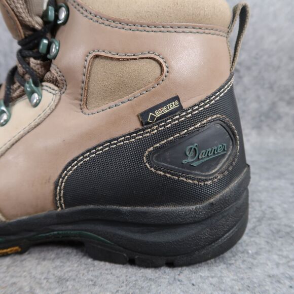 Danner Boots Women 9 Work Leather Vicious 4" Safety Toe Waterproof Lace Up Brown - Picture 6 of 15